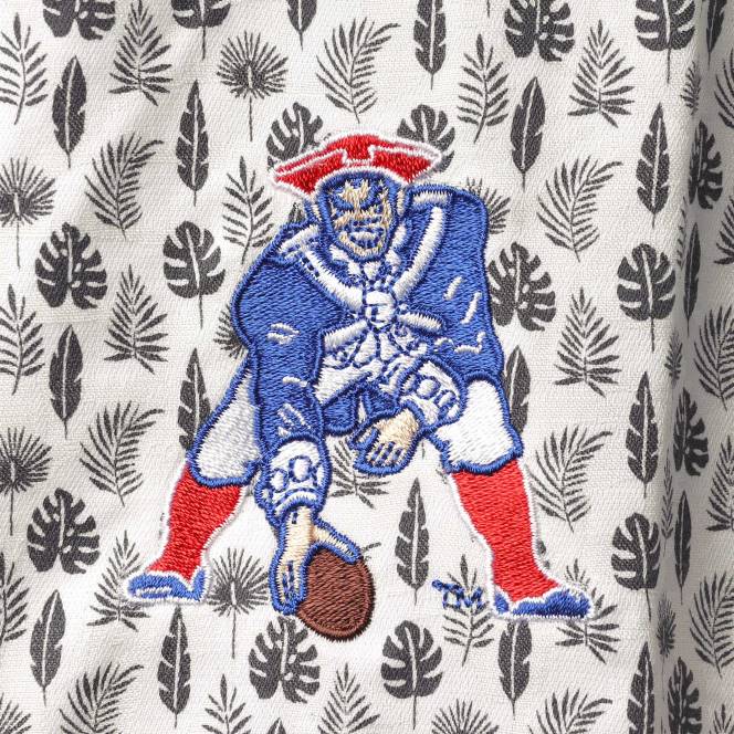 облекло Patriots Jersey tommy bahama бяла baja mar връщаща назад тъкана риза с копчета мъже T8TH1678