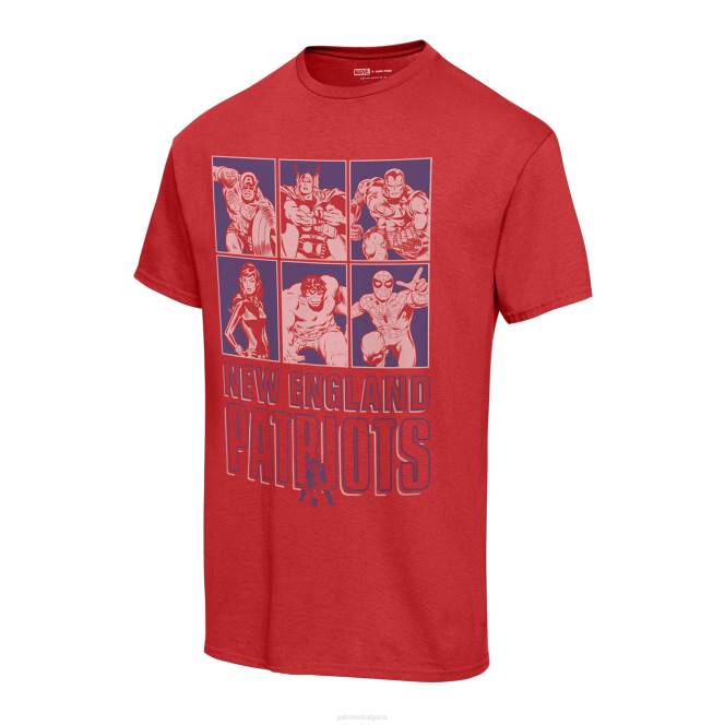 облекло Patriots Jersey унисекс нездравословна храна червена тениска Disney Marvel Avengers line-up мъже T8TH2027