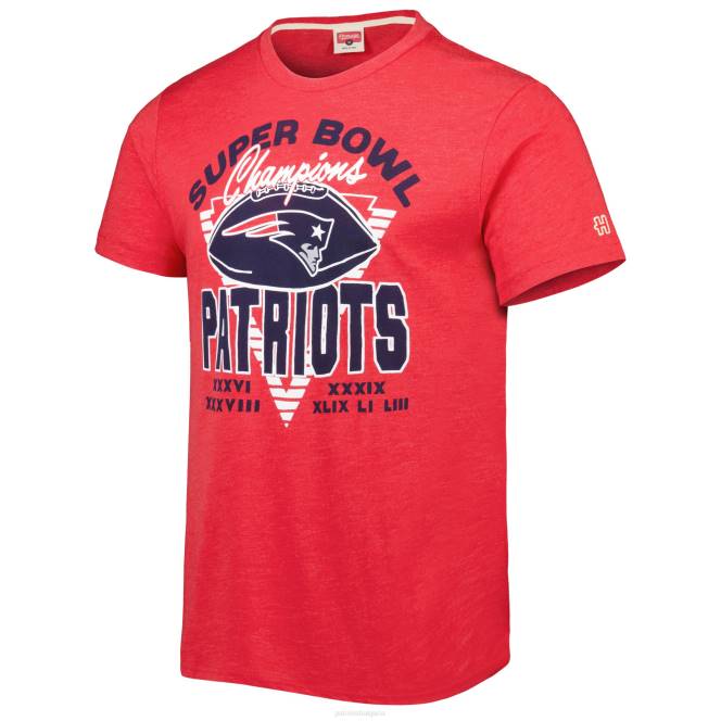 облекло Patriots Jersey Homage Red Super Bowl Classics три смесена тениска мъже T8TH1912