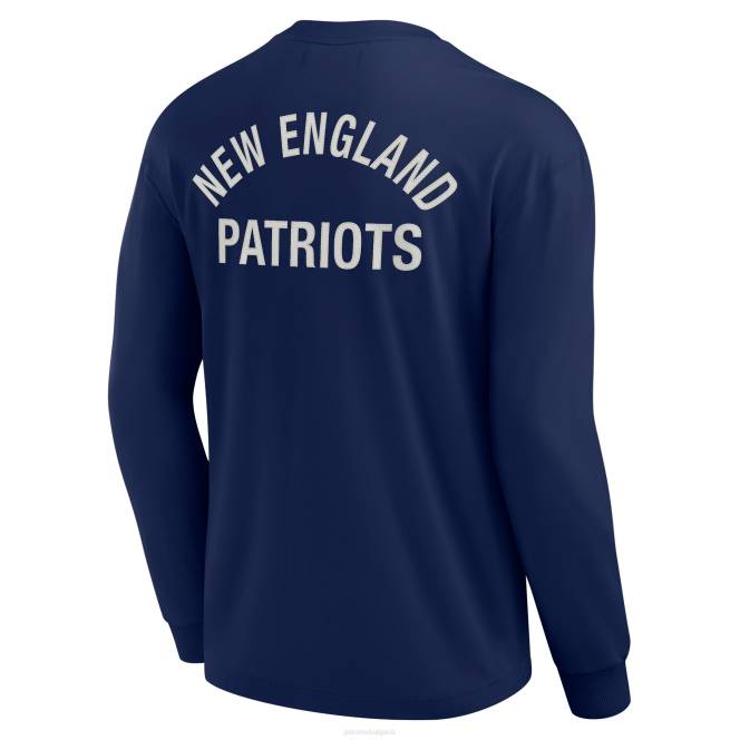облекло Patriots Jersey супер мека тениска с дълъг ръкав, характерна за унисекс фанатици мъже T8TH1802