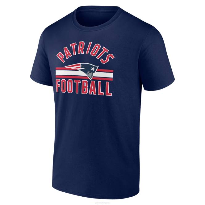 облекло Patriots Jersey тениска с маркови тъмносини стандартни райета с арки мъже T8TH1862