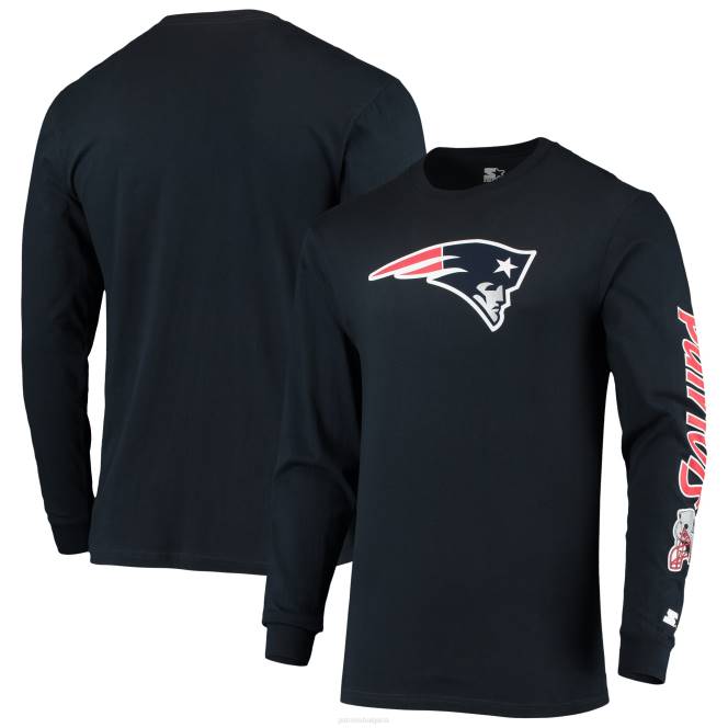 облекло Patriots Jersey стартова тениска с дълъг ръкав на полувремето мъже T8TH1896