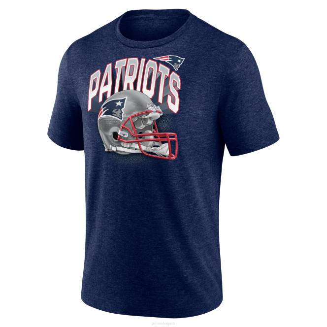 облекло Patriots Jersey тениска от тройна смес с маркови фанатици с тъмносиня с краища мъже T8TH1907