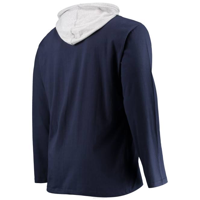 облекло Patriots Jersey тениска с дълъг ръкав с дълъг ръкав с голямо и високо лого на фанатици мъже T8TH1934