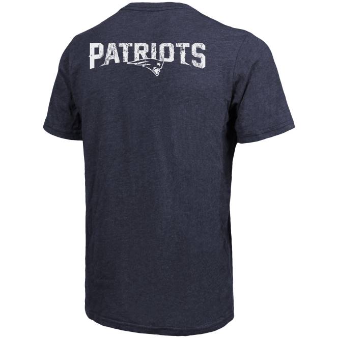 облекло Patriots Jersey тениска с джобове от три смеси с величествени нишки - тъмносиньо с перен мъже T8TH1937