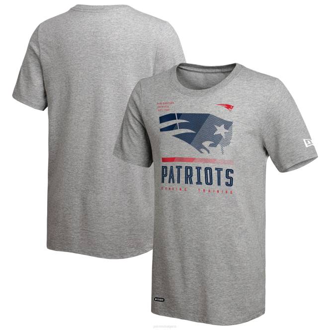облекло Patriots Jersey автентична червена тениска с комбинация от нова ера в сиво и червено мъже T8TH1967