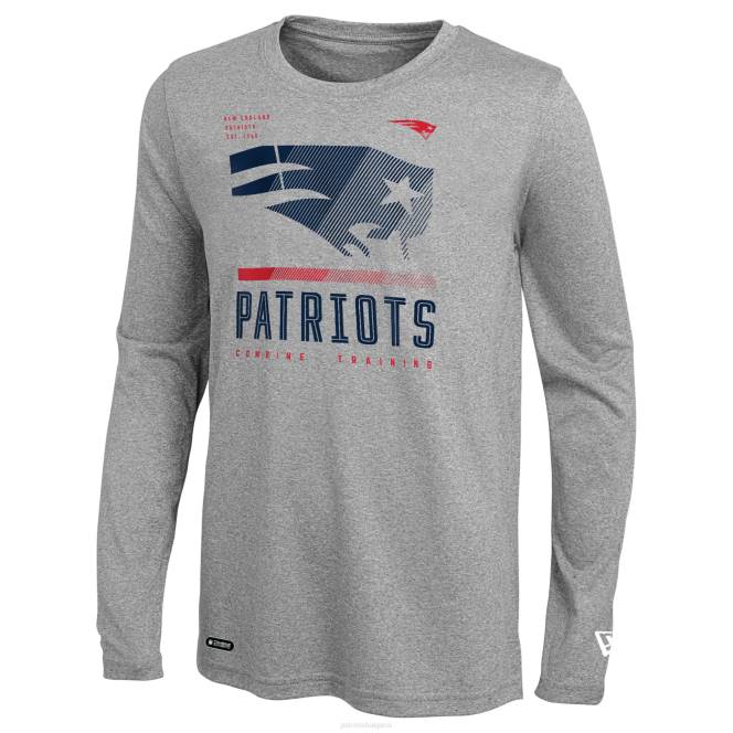 облекло Patriots Jersey тениска с дълги ръкави с автентична червена зона от нова ера, комбинирана с червен цвят мъже T8TH1969