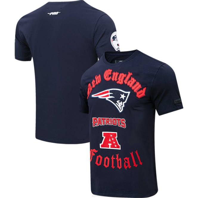 облекло Patriots Jersey професионална стандартна тъмносиня стара английска тениска мъже T8TH1976