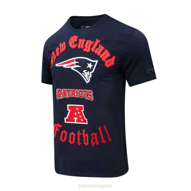 облекло Patriots Jersey професионална стандартна тъмносиня стара английска тениска мъже T8TH1976