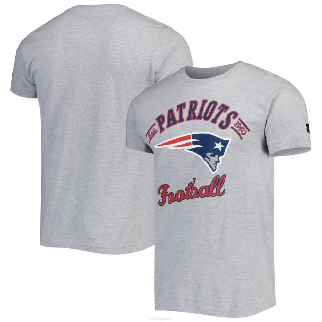 облекло Patriots Jersey стартова сива тениска в най-гледаното време мъже T8TH2006