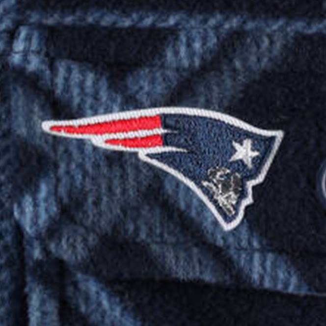 облекло Patriots Jersey антигуа военноморска индустрия фланелено яке с копчета мъже T8TH2028
