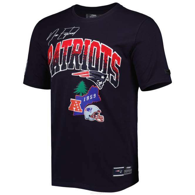 облекло Patriots Jersey професионална стандартна тениска от родния град в синьо мъже T8TH2042