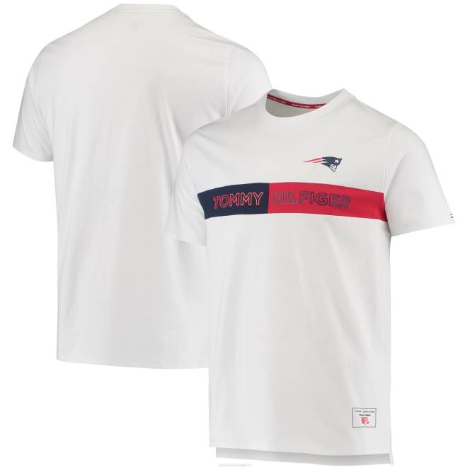 облекло Patriots Jersey Tommy Hilfiger бяла основна тениска мъже T8TH2014