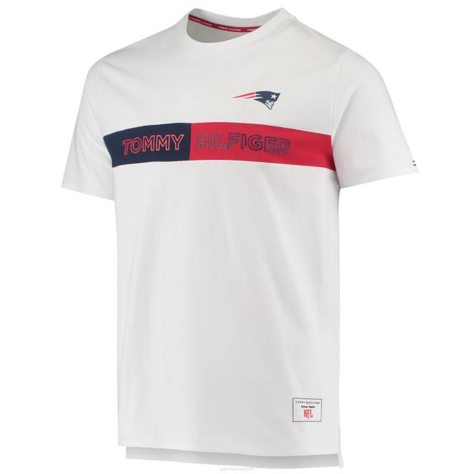 облекло Patriots Jersey Tommy Hilfiger бяла основна тениска мъже T8TH2014