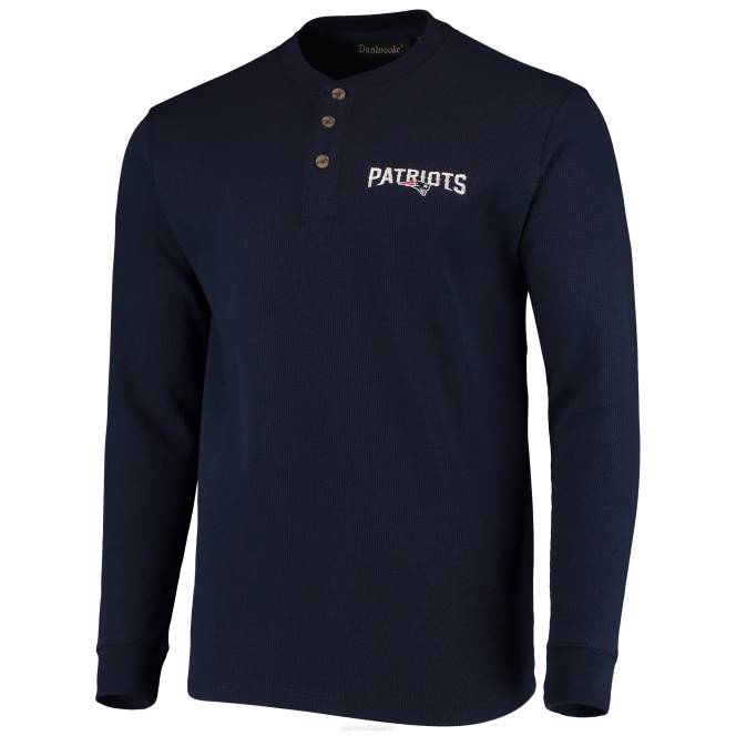 облекло Patriots Jersey тениска с дълъг ръкав dunbrooke navy logo maverick termal henley мъже T8TH1960