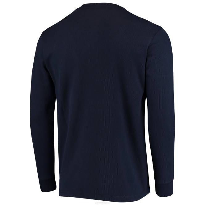 облекло Patriots Jersey тениска с дълъг ръкав dunbrooke navy logo maverick termal henley мъже T8TH1960