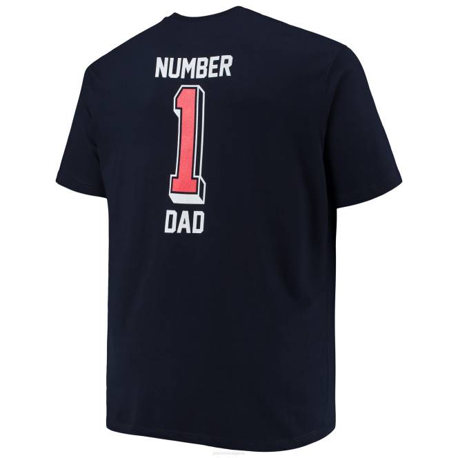 облекло Patriots Jersey тениска с марка fanatics, голяма и висока #1, татко 2-hit мъже T8TH1818