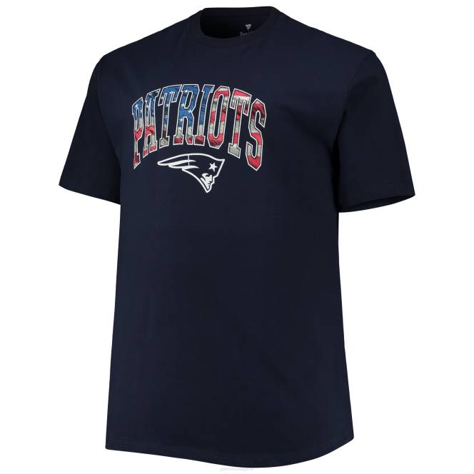 облекло Patriots Jersey Вълнообразна тениска с тъмно синя марка fanatics голяма и висока 4 юли мъже T8TH2010