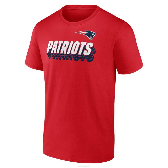 облекло Patriots Jersey червена тениска с отвръщане на удара с марка fanatics мъже T8TH1791