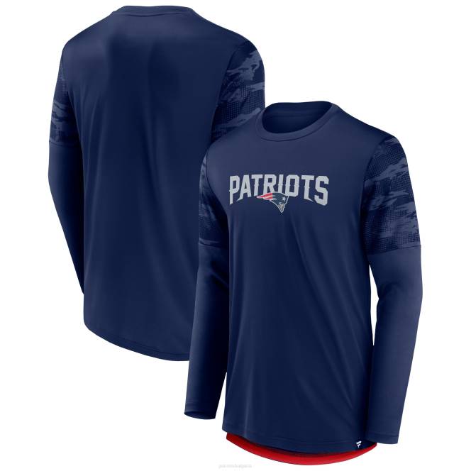 облекло Patriots Jersey тениска с дълъг ръкав с дълъг ръкав с марка fanatics мъже T8TH1882