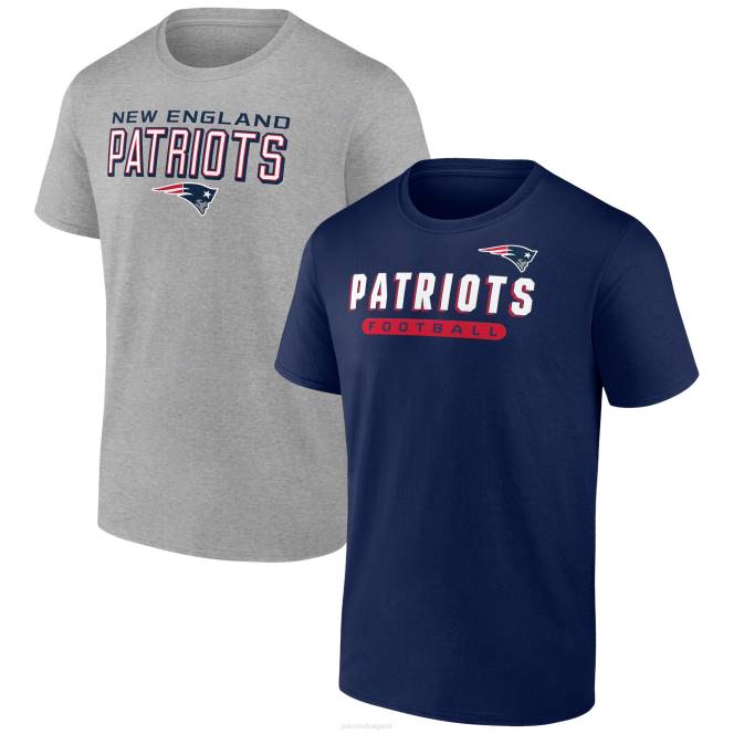 облекло Patriots Jersey комбиниран пакет тениска с марка fanatics тъмносиньо/сива тениска мъже T8TH2054