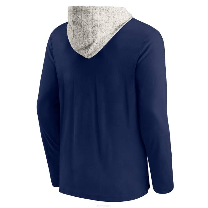 облекло Patriots Jersey тъмносиня тениска с качулка с дълъг ръкав с марка fanatics мъже T8TH2064