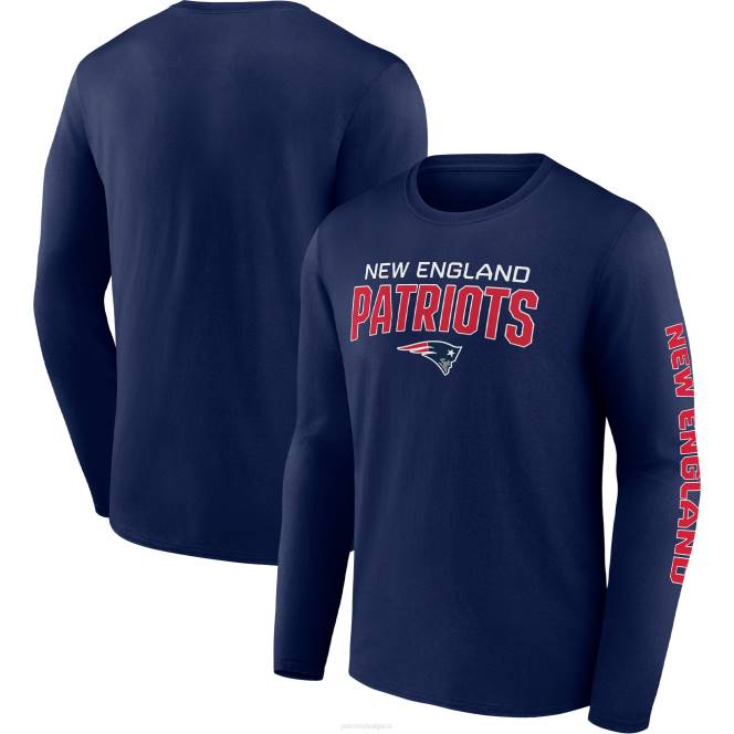 облекло Patriots Jersey тениска с дълъг ръкав с марка fanatics go the distance мъже T8TH1995