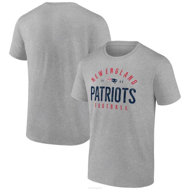 облекло Patriots Jersey тениска с марка fanatics heather grey legacy мъже T8TH1916