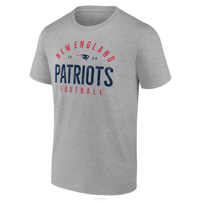 облекло Patriots Jersey тениска с марка fanatics heather grey legacy мъже T8TH1916