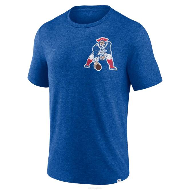 облекло Patriots Jersey тениска с марка fanatics heather royal ovalble tri-blend мъже T8TH1771