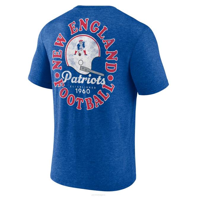 облекло Patriots Jersey тениска с марка fanatics heather royal ovalble tri-blend мъже T8TH1771