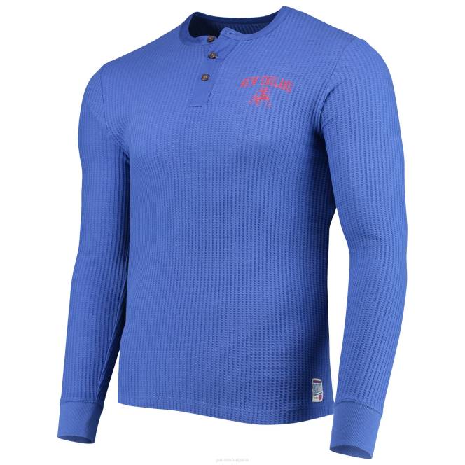 облекло Patriots Jersey тениска с дълъг ръкав junk food royal termal henley мъже T8TH2035