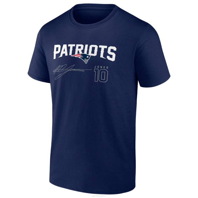 облекло Patriots Jersey тениска на екипа с име и номер на фанатици с марка mac jones мъже T8TH1946