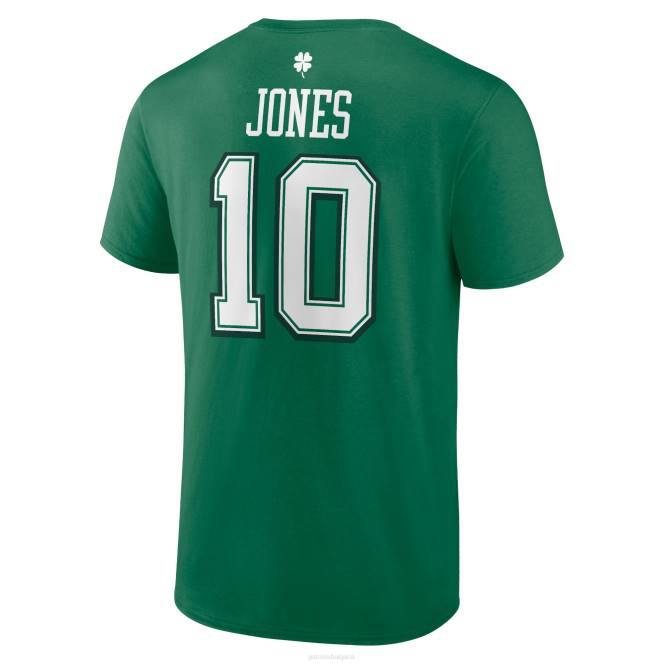 облекло Patriots Jersey фанатици с марка mac jones green st. тениска с икона на ден на патрик мъже T8TH2016