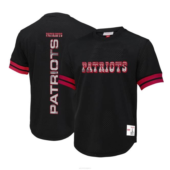 облекло Patriots Jersey mitchell & ness черна камуфлажна светлоотразителна мрежеста тениска мъже T8TH1865