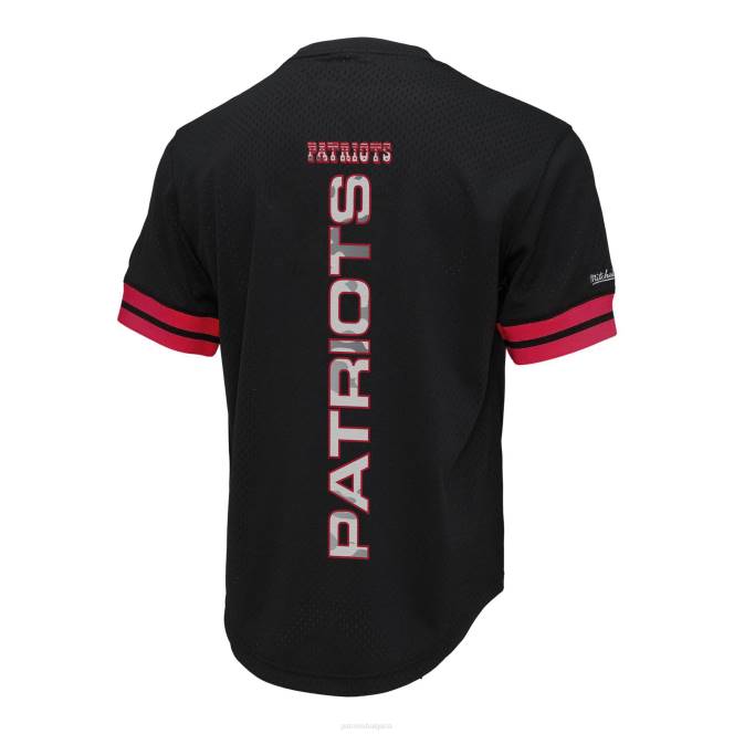облекло Patriots Jersey mitchell & ness черна камуфлажна светлоотразителна мрежеста тениска мъже T8TH1865