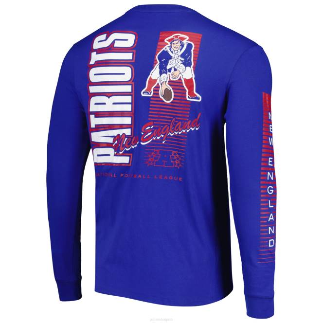 облекло Patriots Jersey mitchell & ness royal gridiron classics модна тениска с дълъг ръкав мъже T8TH1864
