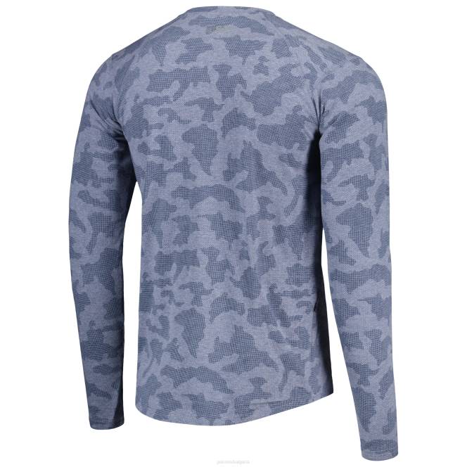 облекло Patriots Jersey msx от michael strahan темносиня камуфлажна тениска с дълъг ръкав мъже T8TH2031