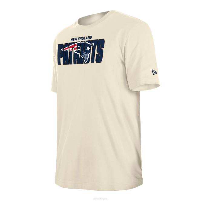 облекло Patriots Jersey тениска new era cream 2023 nfl draft мъже T8TH1799