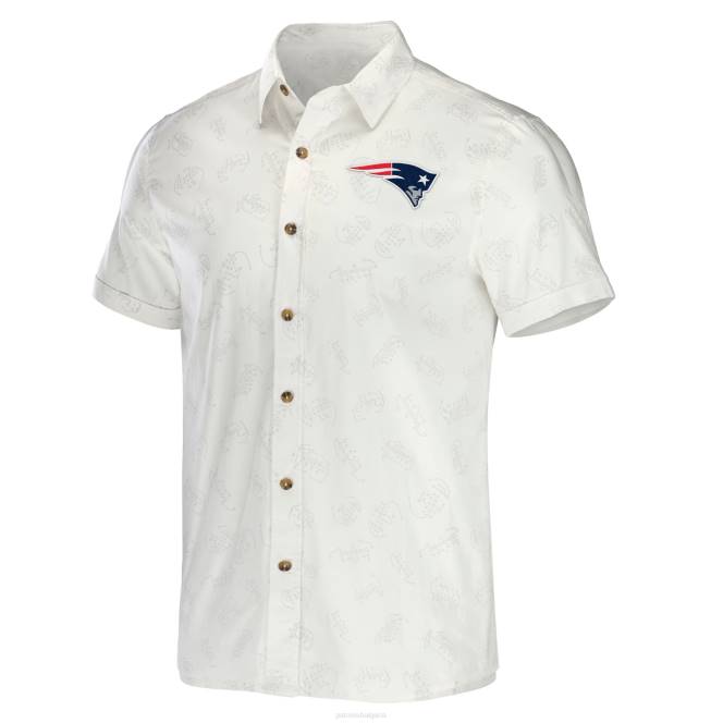 облекло Patriots Jersey nfl x darius rucker колекция от fanatics бяла тъкана тениска с копчета мъже T8TH1807