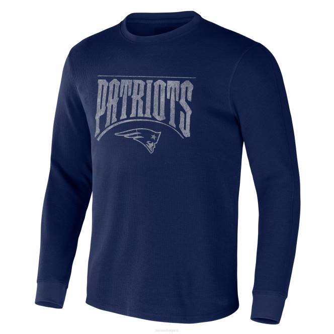 облекло Patriots Jersey nfl x darius rucker колекция от fanatics темносиня термична тениска с дълъг ръкав мъже T8TH2049