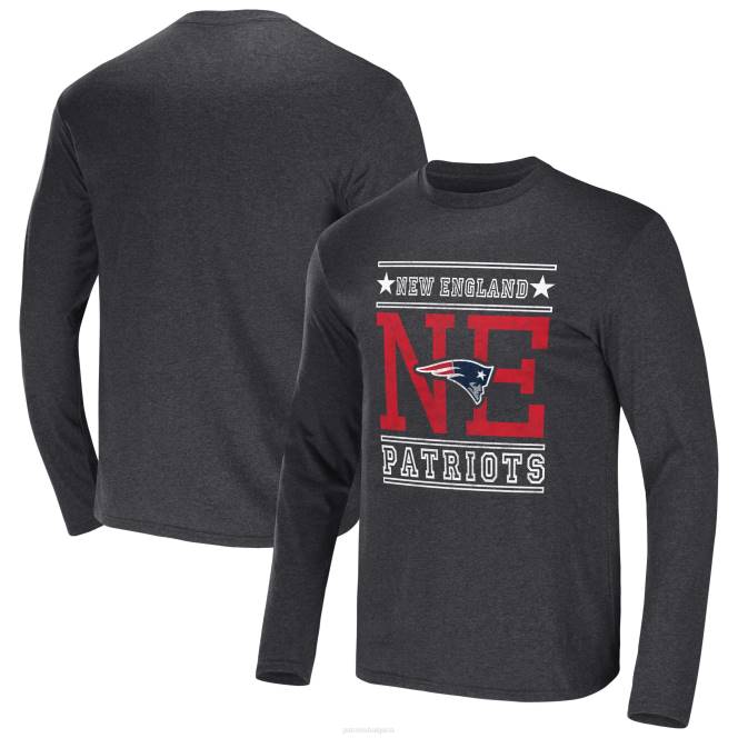 облекло Patriots Jersey nfl x darius rucker колекция от fanatics heathered charcoal тениска с дълъг ръкав мъже T8TH2048