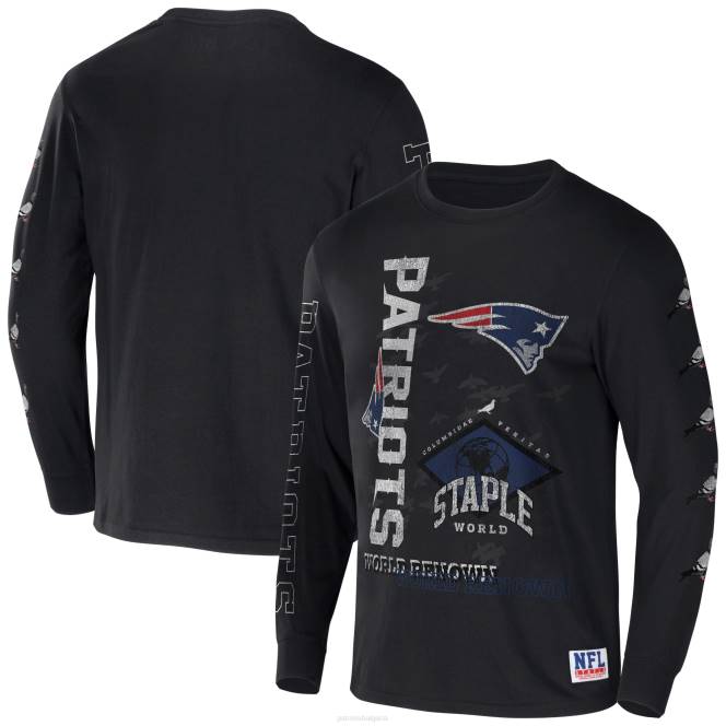 облекло Patriots Jersey nfl x staple черна световноизвестна тениска с дълъг ръкав мъже T8TH1928
