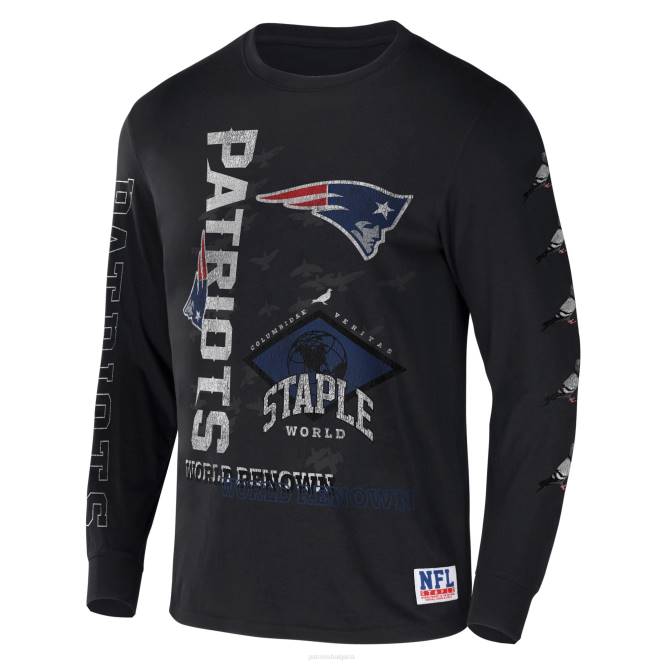 облекло Patriots Jersey nfl x staple черна световноизвестна тениска с дълъг ръкав мъже T8TH1928