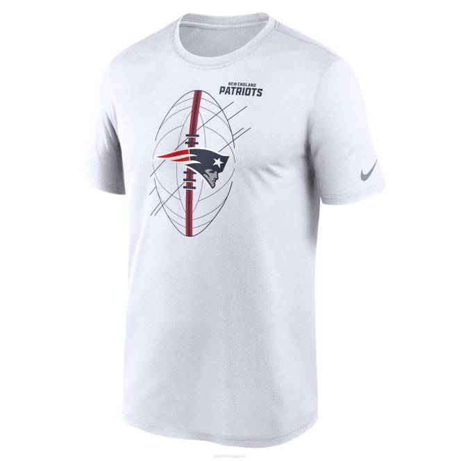 облекло Patriots Jersey Тениска за изпълнение с бяла легенда на nike мъже T8TH1797