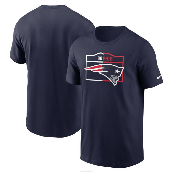 облекло Patriots Jersey тениска с тъмно синя тениска с местна фраза nike мъже T8TH1875