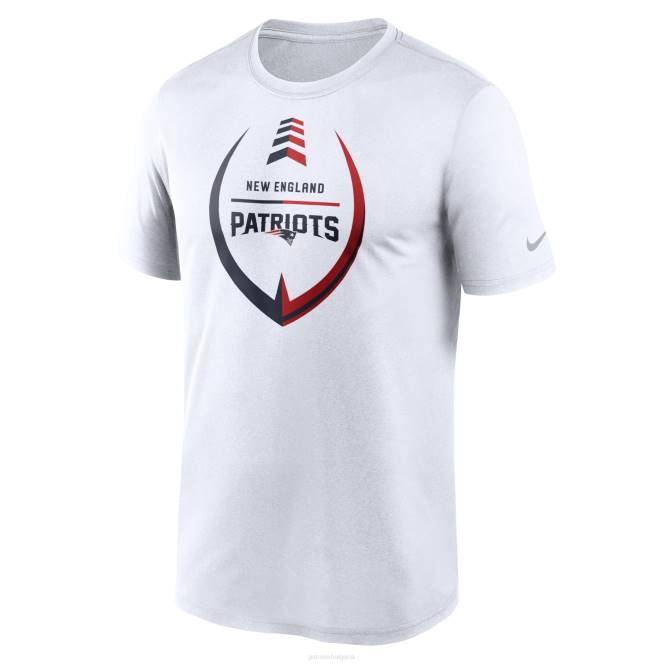 облекло Patriots Jersey Тениска за изпълнение на легенда с бяла икона nike мъже T8TH1947