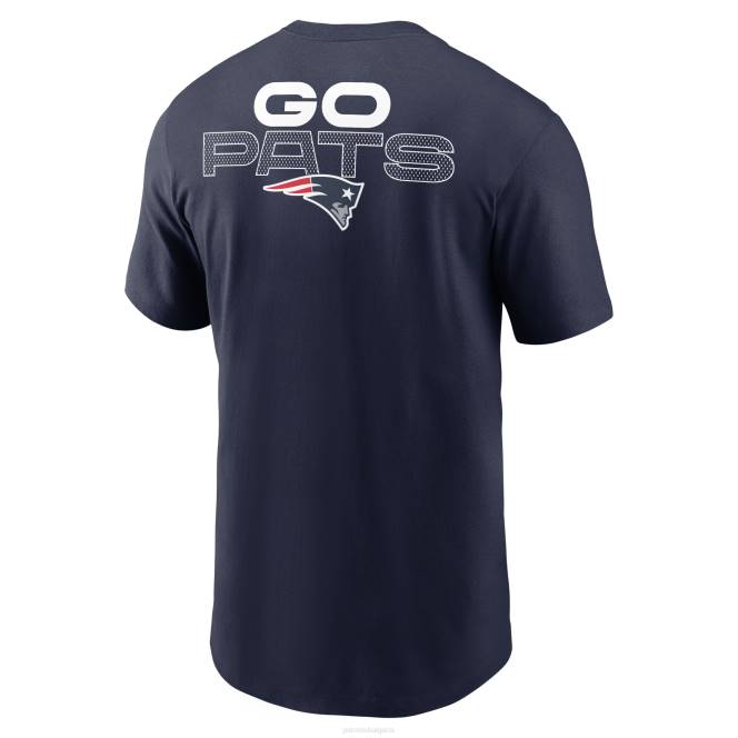 облекло Patriots Jersey тениска с местна фраза nike синьо мъже T8TH1993