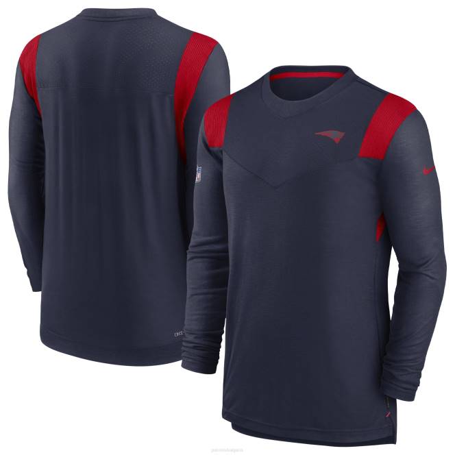облекло Patriots Jersey nike тениска с дълъг ръкав в тонално лого с тонално лого за изпълнение мъже T8TH2009