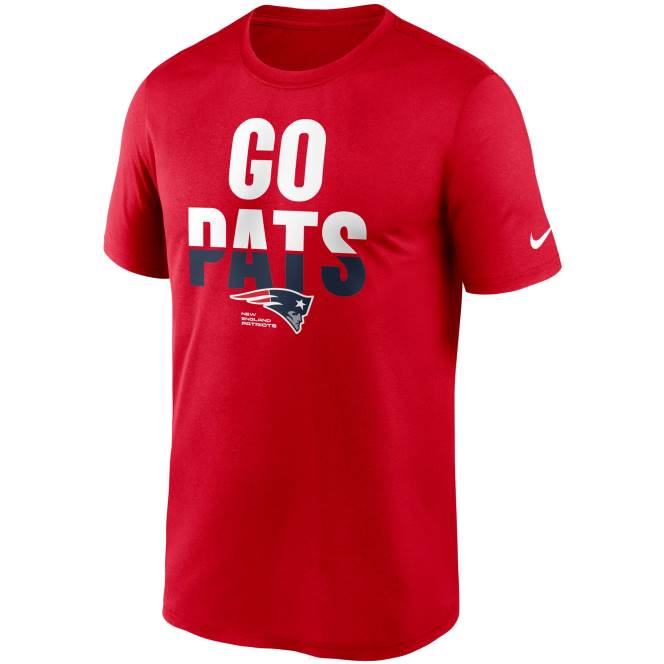 облекло Patriots Jersey nike тениска с червена легенда местна фраза изпълнение мъже T8TH2038